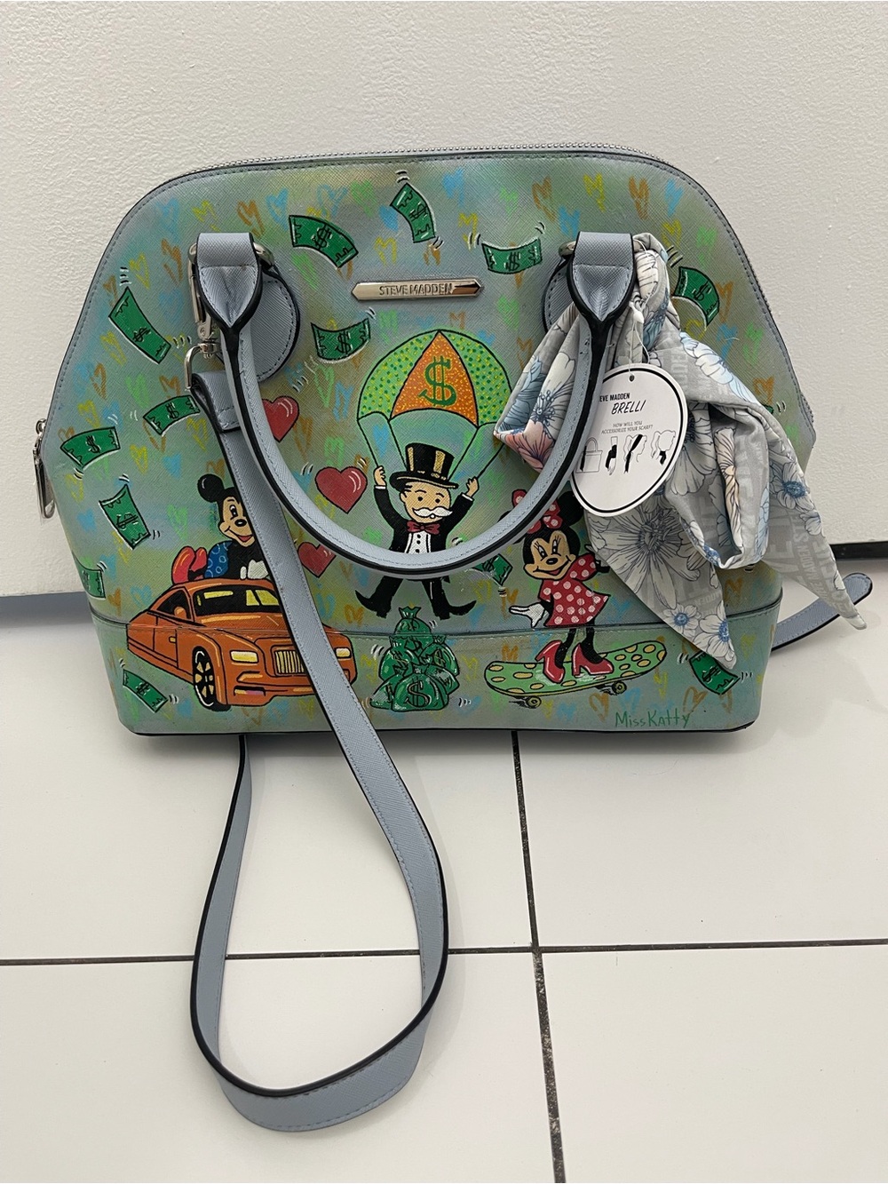 Steve Madden Hand-Painted Custom Art Bag | One of a Kind | New